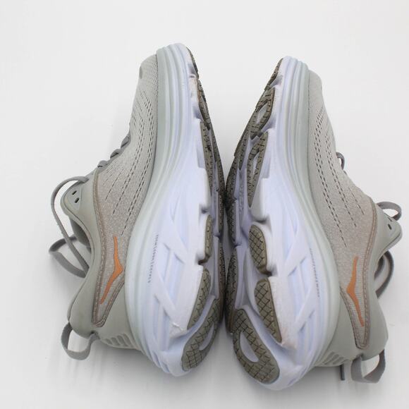 Hoka Bondi 8 Running Shoes Womens 9 Gray Copper Max Cushion Comfort Sneaker - Picture 8 of 9